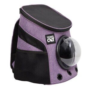 "The Fat Cat" Pet Travel Backpack in Purple